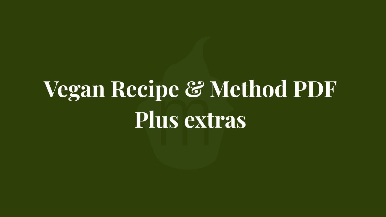 Vegan Cake Recipe & Method